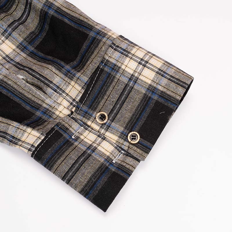 Women's Patchwork Plaid Shirt