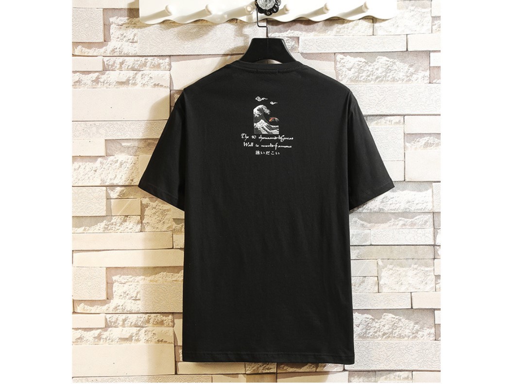 Men's Japanese Style Print T-Shirt