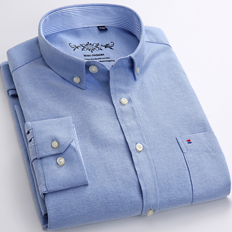 Men's Long Sleeve Oxford Shirt