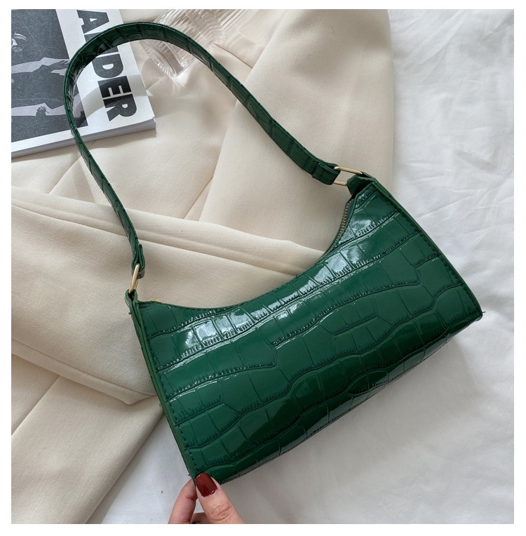 New Fashion Alligator Leather Bag Lady Shoulder Messenger Bags Women Leather Handbags Luxury Brand Crossbody Handbags For Woman