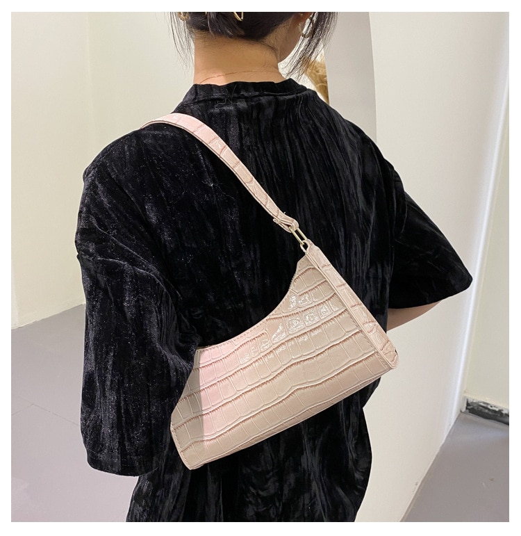 New Fashion Alligator Leather Bag Lady Shoulder Messenger Bags Women Leather Handbags Luxury Brand Crossbody Handbags For Woman