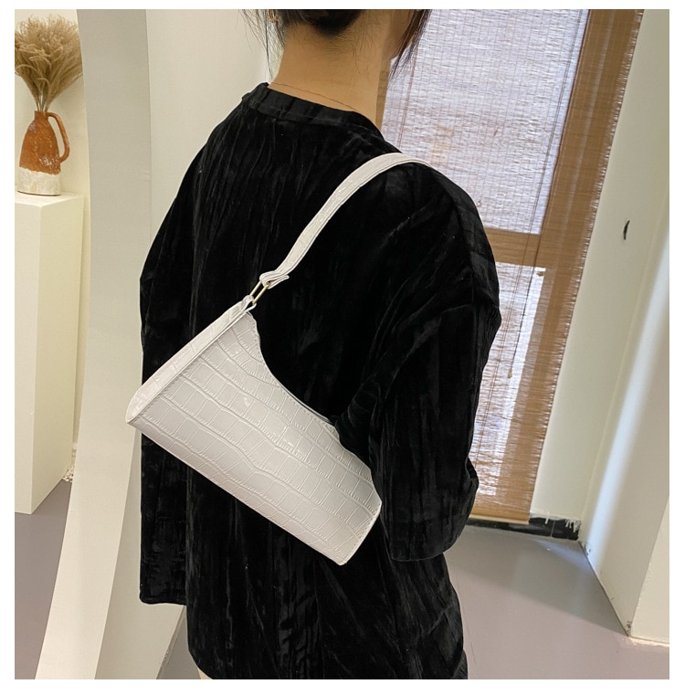 New Fashion Alligator Leather Bag Lady Shoulder Messenger Bags Women Leather Handbags Luxury Brand Crossbody Handbags For Woman