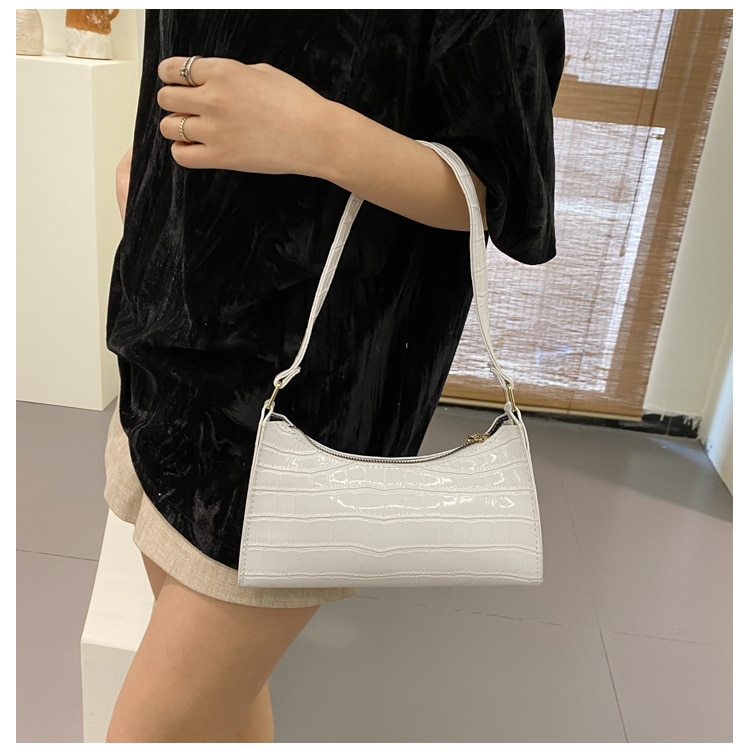 New Fashion Alligator Leather Bag Lady Shoulder Messenger Bags Women Leather Handbags Luxury Brand Crossbody Handbags For Woman