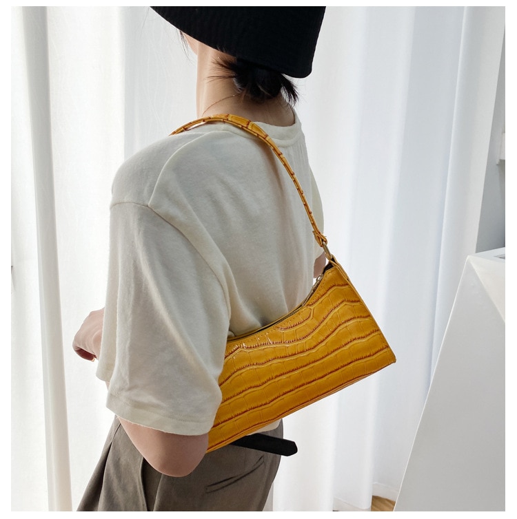 New Fashion Alligator Leather Bag Lady Shoulder Messenger Bags Women Leather Handbags Luxury Brand Crossbody Handbags For Woman