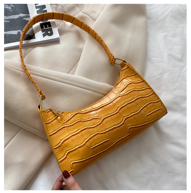 New Fashion Alligator Leather Bag Lady Shoulder Messenger Bags Women Leather Handbags Luxury Brand Crossbody Handbags For Woman