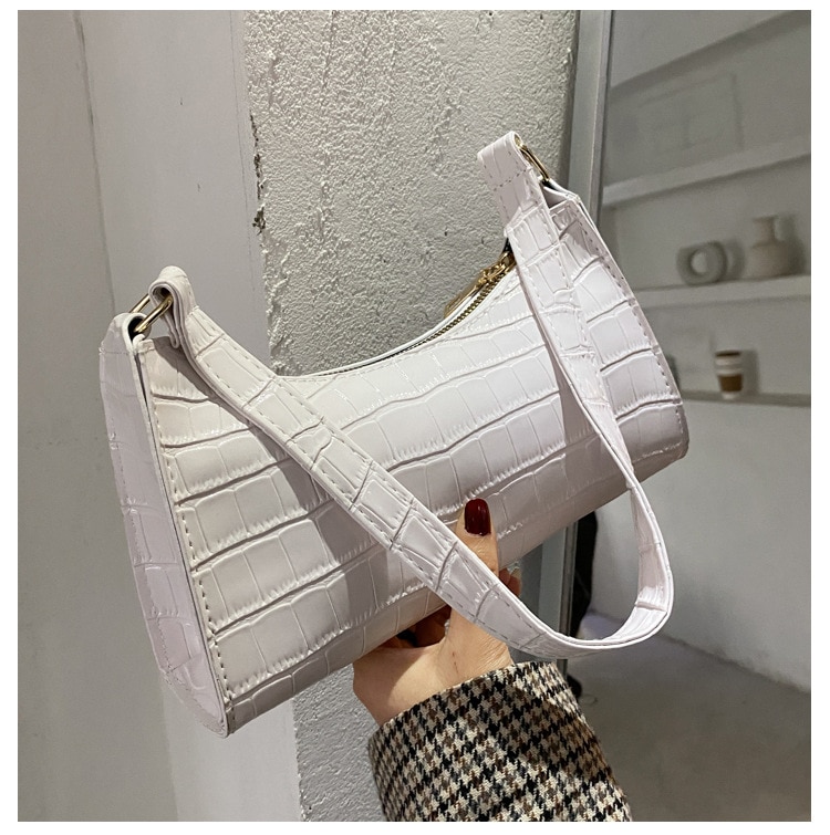 New Fashion Alligator Leather Bag Lady Shoulder Messenger Bags Women Leather Handbags Luxury Brand Crossbody Handbags For Woman