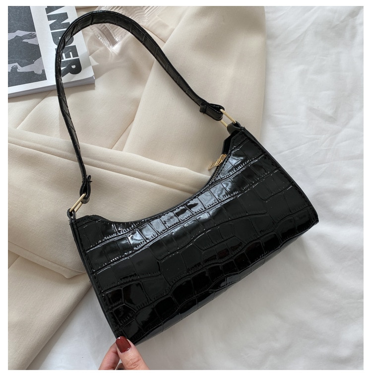 New Fashion Alligator Leather Bag Lady Shoulder Messenger Bags Women Leather Handbags Luxury Brand Crossbody Handbags For Woman