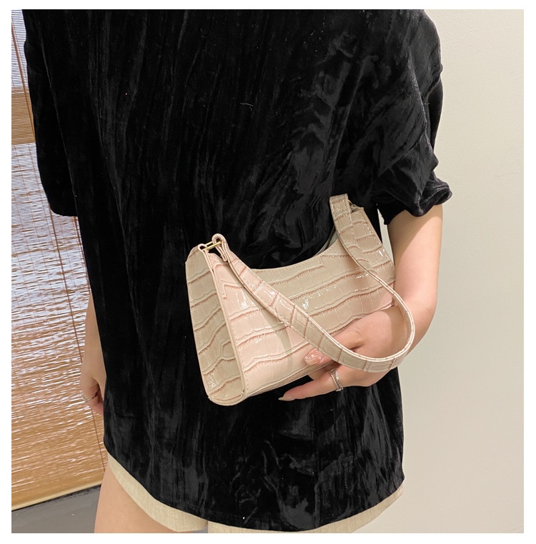 New Fashion Alligator Leather Bag Lady Shoulder Messenger Bags Women Leather Handbags Luxury Brand Crossbody Handbags For Woman