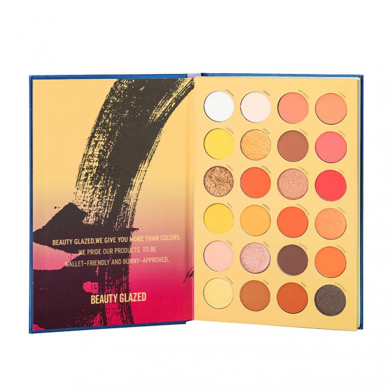 Beauty Glazed 72 Color Eyeshadow palette 3-layer Book Style colorful Highlighter Shimmer Eyeshadow Makeup Glitter Pallete TSLM1