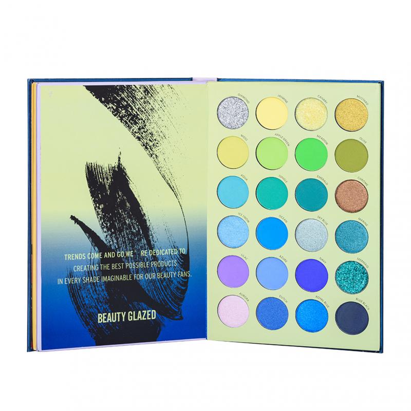 Beauty Glazed 72 Color Eyeshadow palette 3-layer Book Style colorful Highlighter Shimmer Eyeshadow Makeup Glitter Pallete TSLM1